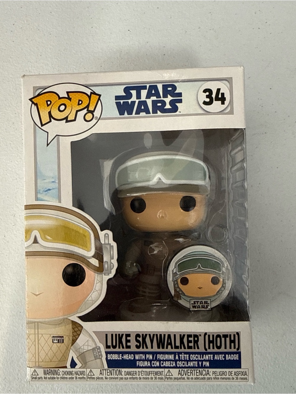 Funko Pop! Star Wars Luke Skywalker (Hoth) - White & Green Accents